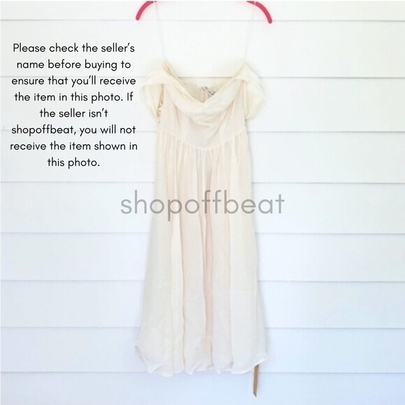 NEW Reformation Violet Dress Ivory 2 - Picture 6 of 15